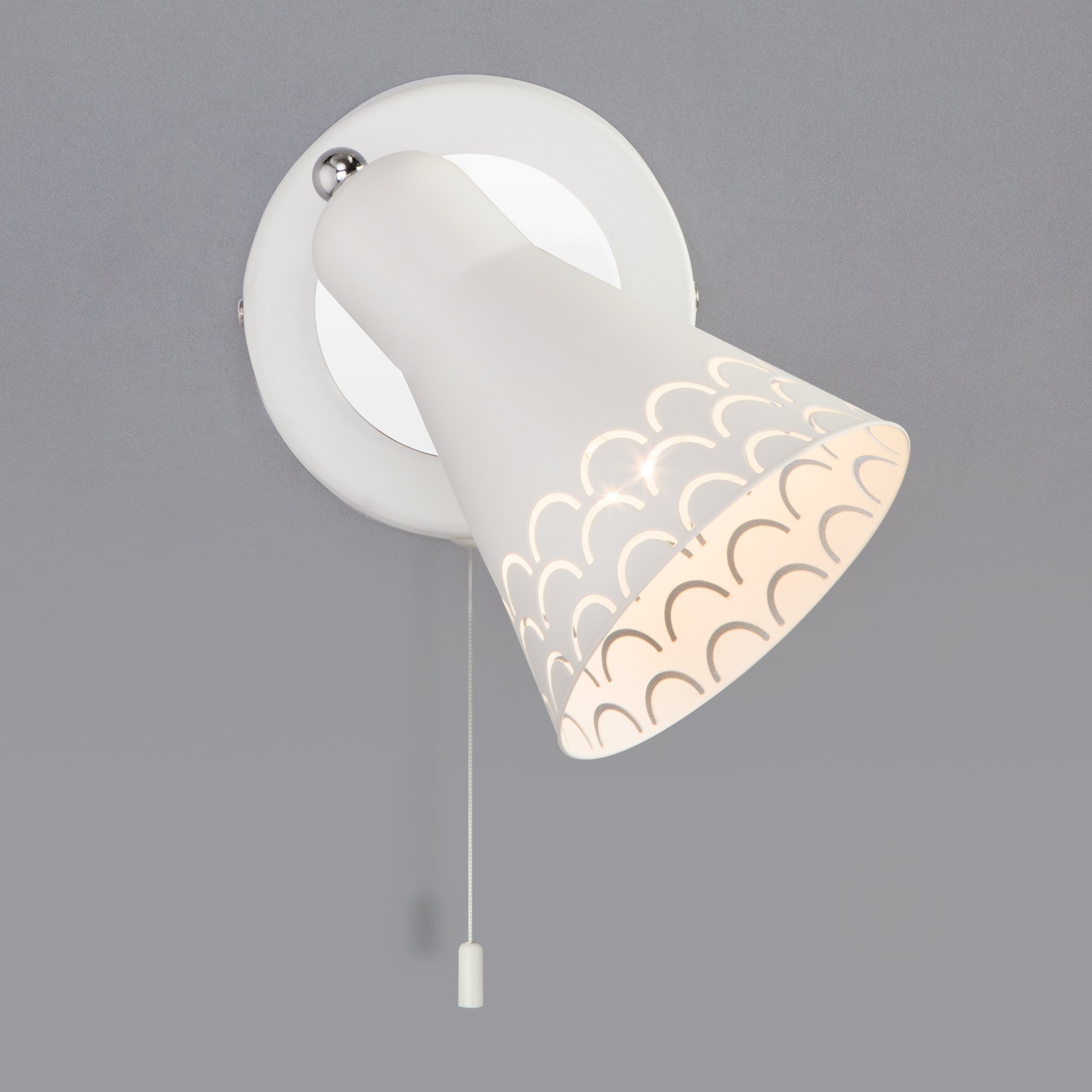 Бра Strotskis Trina 1x60 Вт E14 белый 70100/1 - фото 6