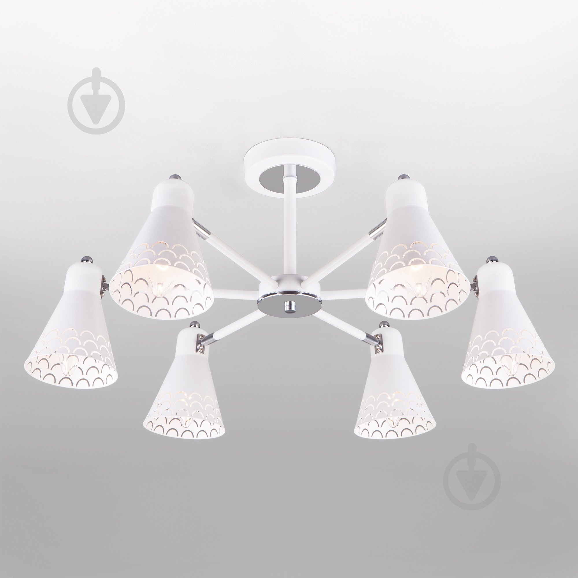 Люстра потолочная Strotskis Trina 6x60 Вт E14 белый 70100/6 - фото 1 Люстра потолочная Strotskis Trina 6x60 Вт E14 белый 70100/6 - фото 1