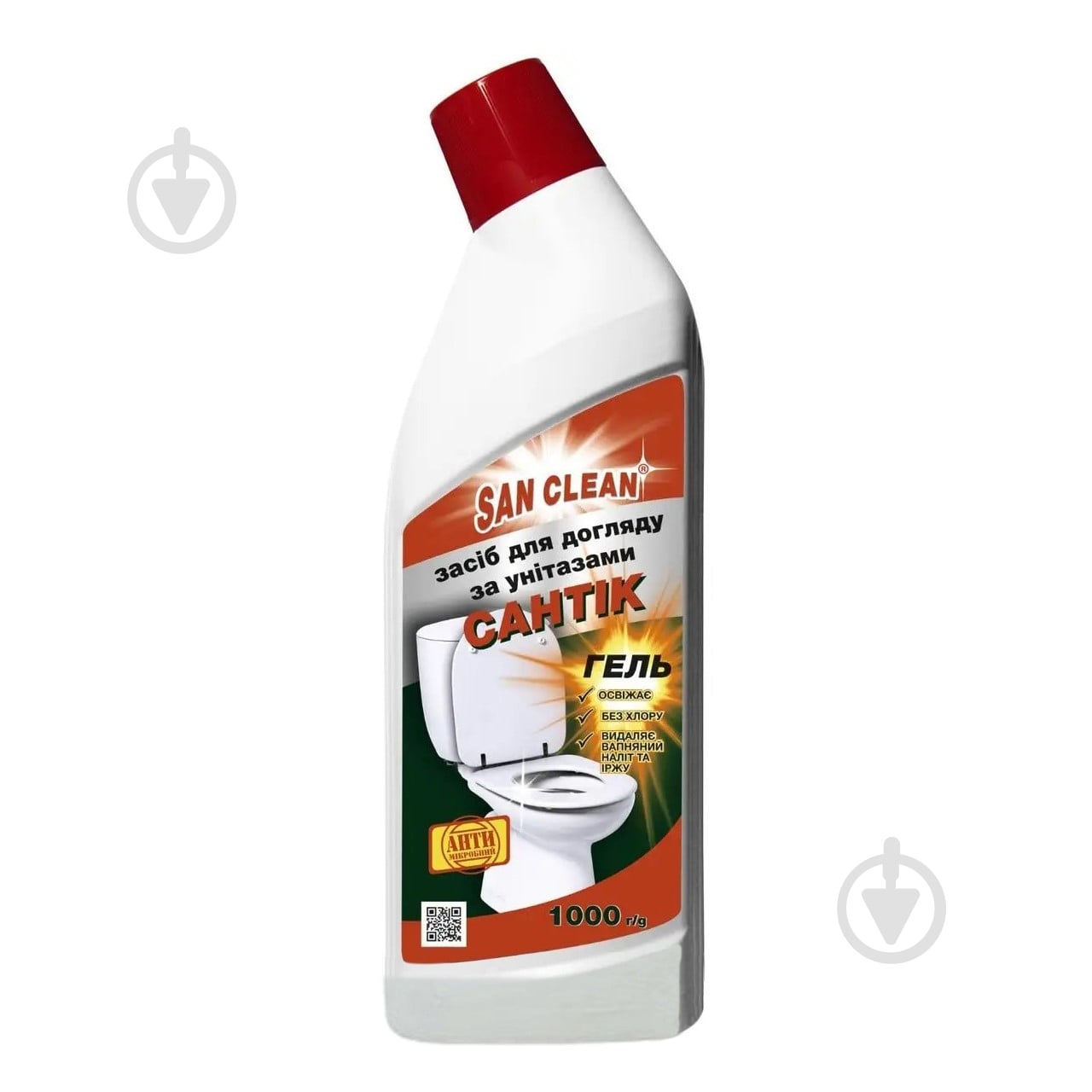 Засіб для унітаза SAN CLEAN Сантік гель 1 л - фото 1