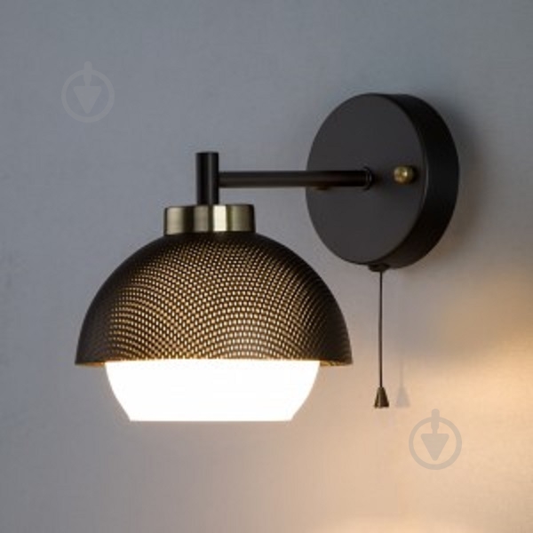 Бра Strotskis Nocciola 1x60 Вт E27 черный 70106/1 - фото 2