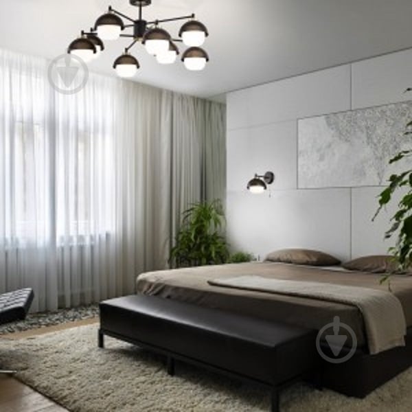 Бра Strotskis Nocciola 1x60 Вт E27 черный 70106/1 - фото 5