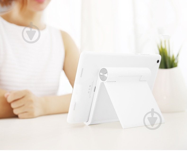 Тримач для телефона LP115 Multi-Angle Adjustable Portable Stand for Phone/Tablet (30485) UGREEN білий - фото 3