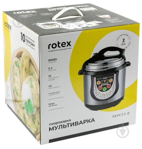 Мультиварка-скороварка Rotex REPC53-B - фото 6 Мультиварка-скороварка Rotex REPC53-B - фото 6