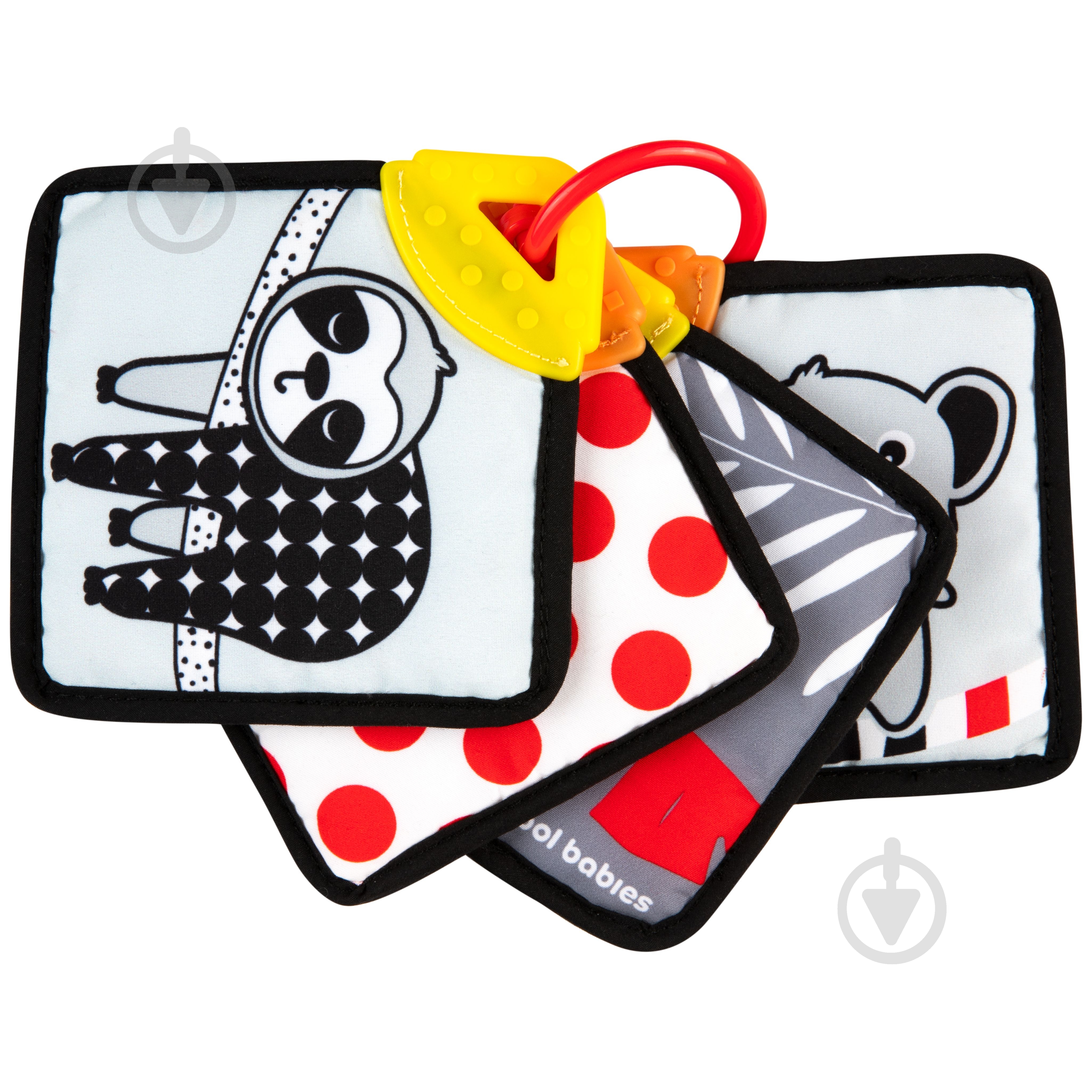 Игрушка-погремушка Canpol Babies Мягкие карточки с прорезывателем - фото 1 Игрушка-погремушка Canpol Babies Мягкие карточки с прорезывателем - фото 1