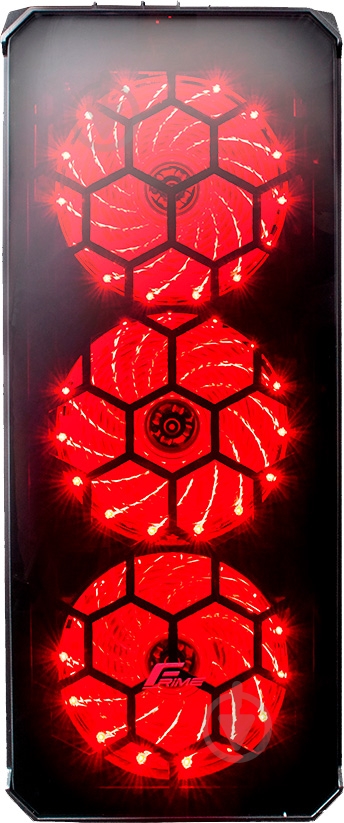 Корпус Frime Fusion-U3-315RLF-WP Red LED - фото 2