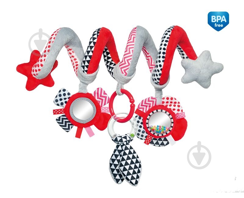 Подвеска Canpol Babies Zig Zag красная - фото 1 Подвеска Canpol Babies Zig Zag красная - фото 1