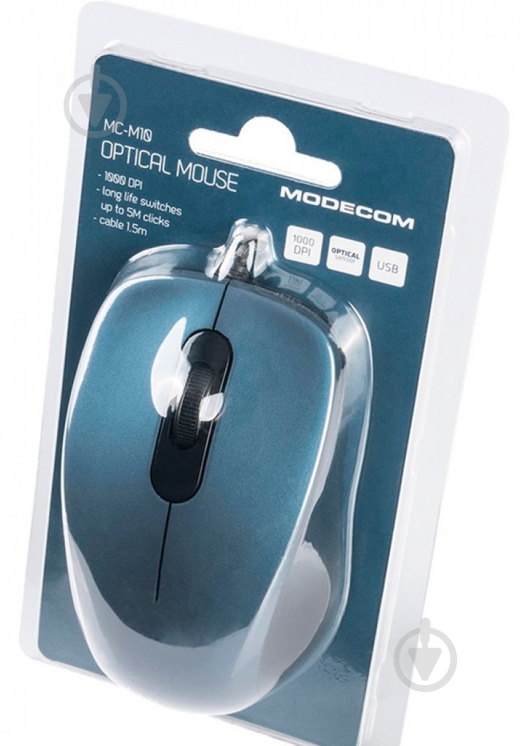 Миша Modecom MC-M10 blue - фото 4