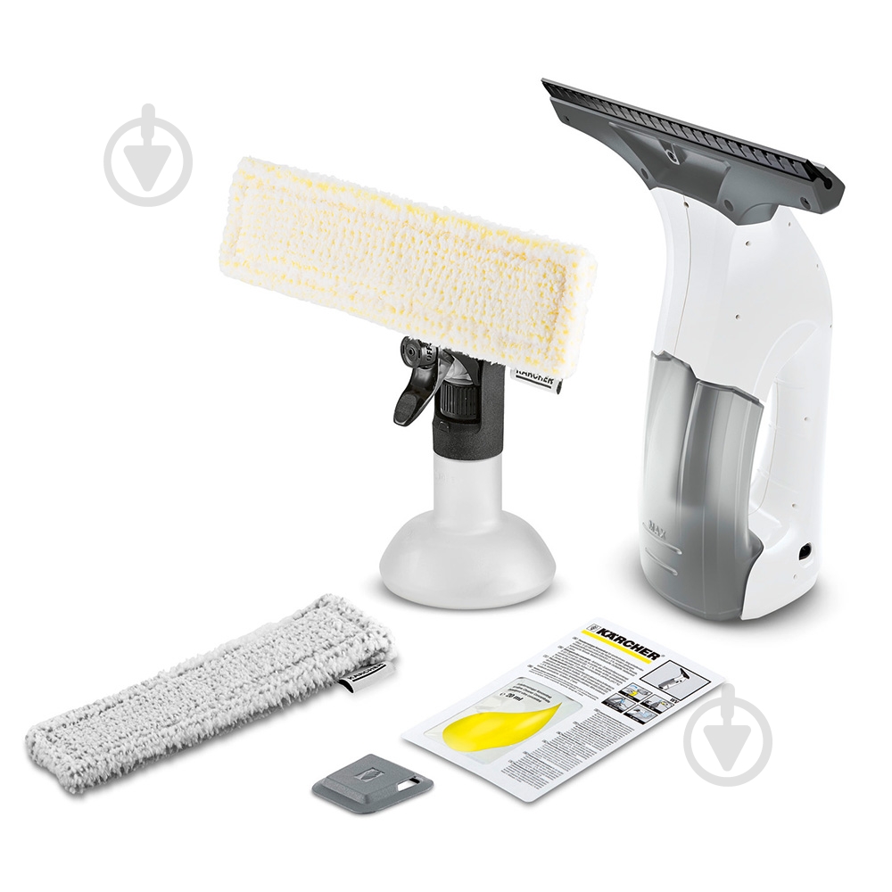 Пылесос оконный Karcher WV 1 Plus (1.633-022.0) white/silver - фото 1 Пылесос оконный Karcher WV 1 Plus (1.633-022.0) white/silver - фото 1