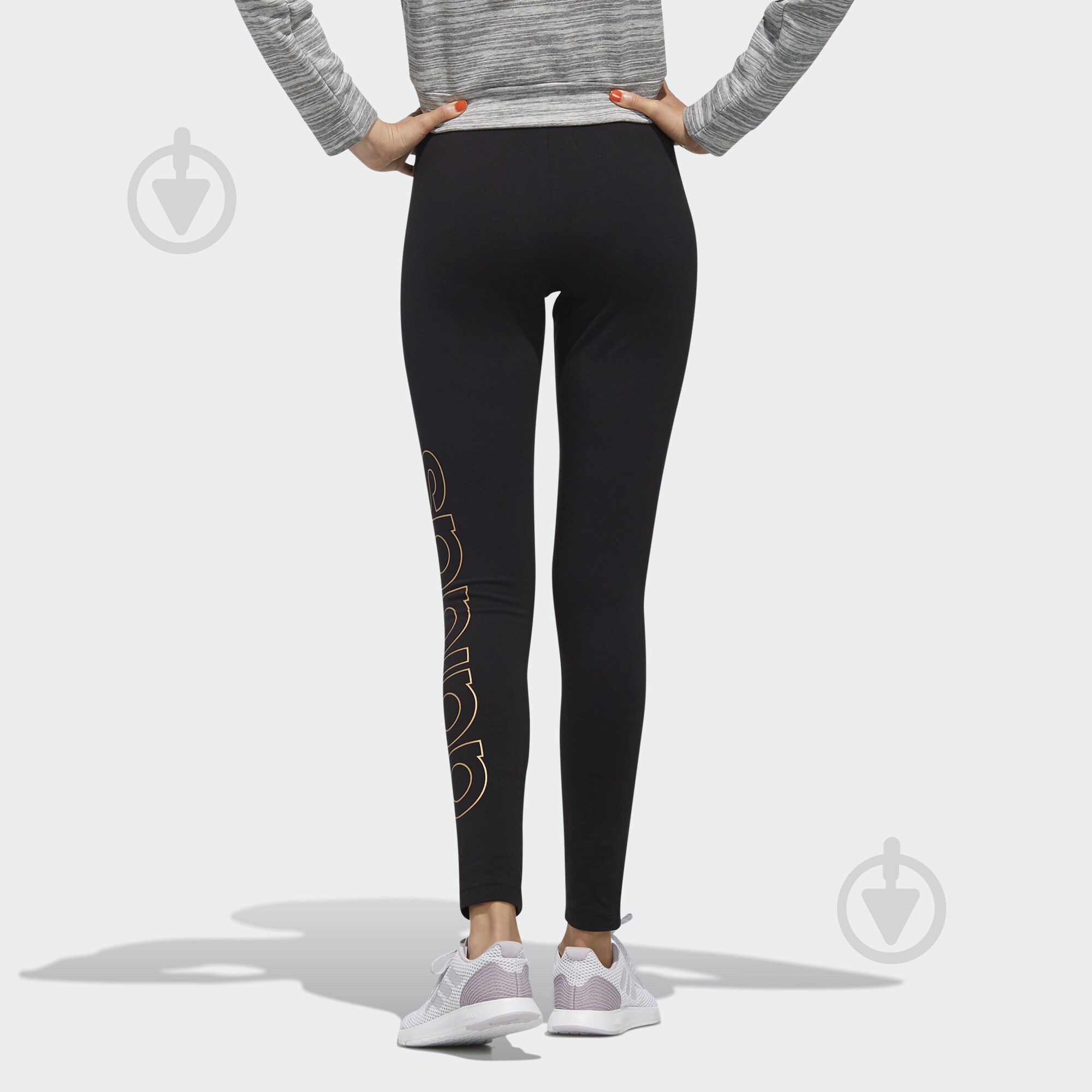 Лосины Adidas W E BRANDED TIG FL9194 р.S черный - фото 5