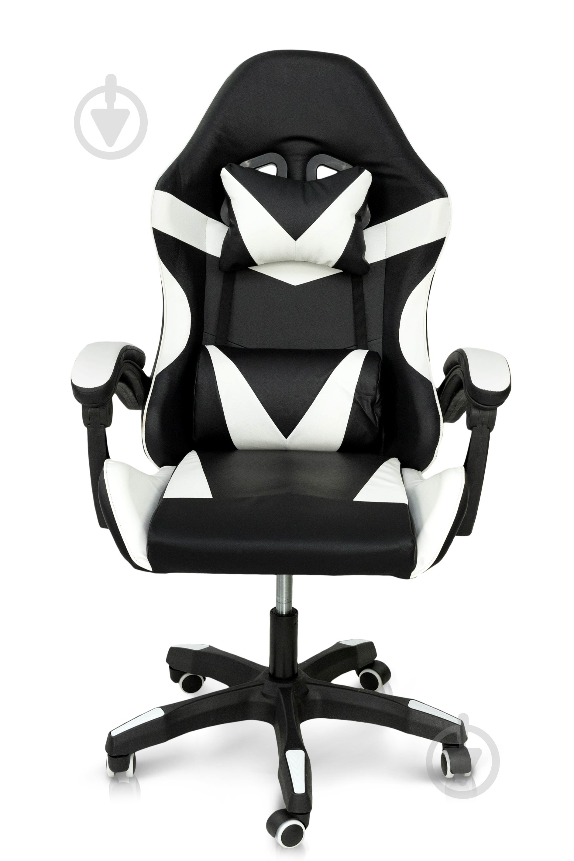 Крісло Мікс Меблі Слім чорний/білий - фото 1