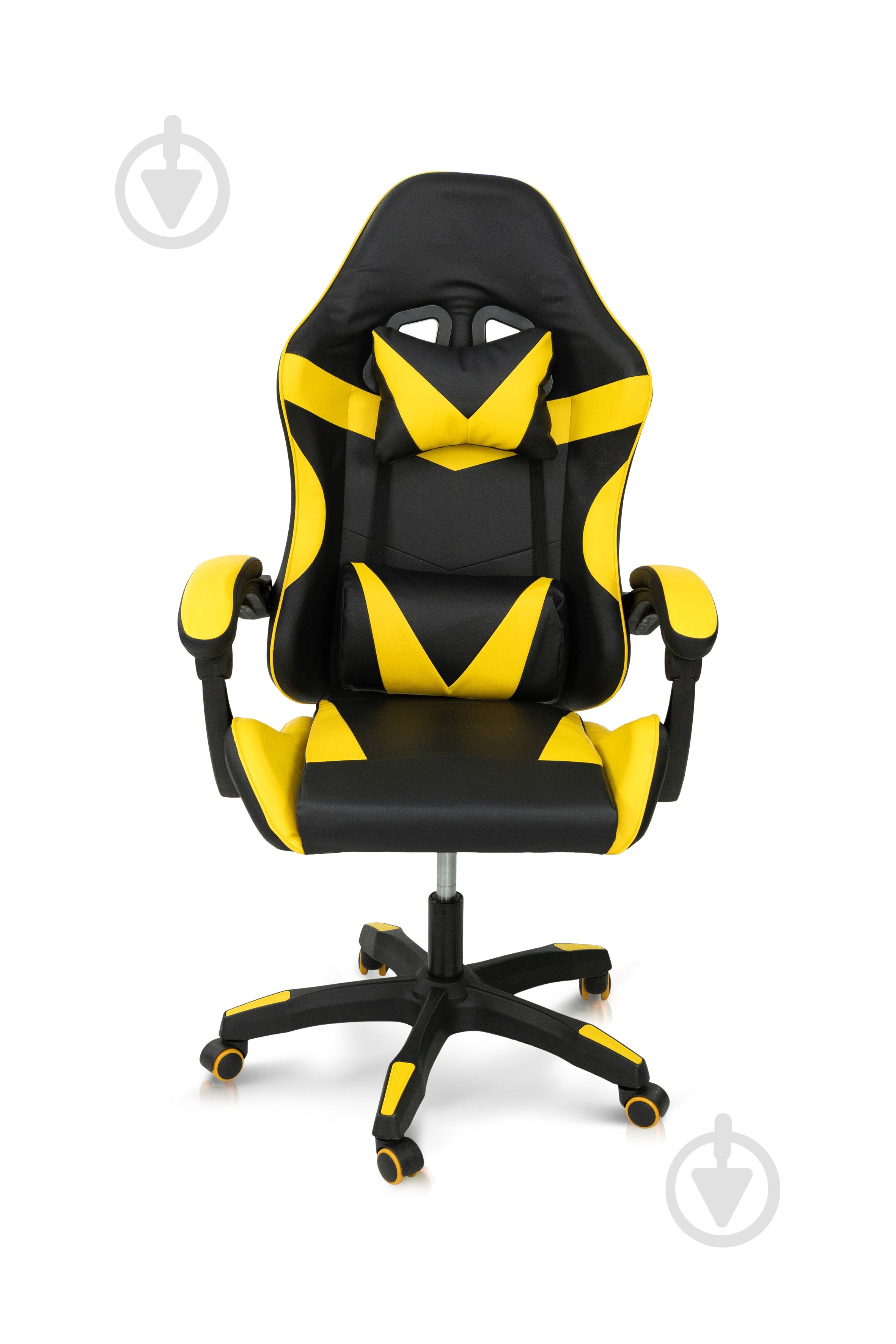 Крісло Мікс Меблі Слім чорний/жовтий - фото 1