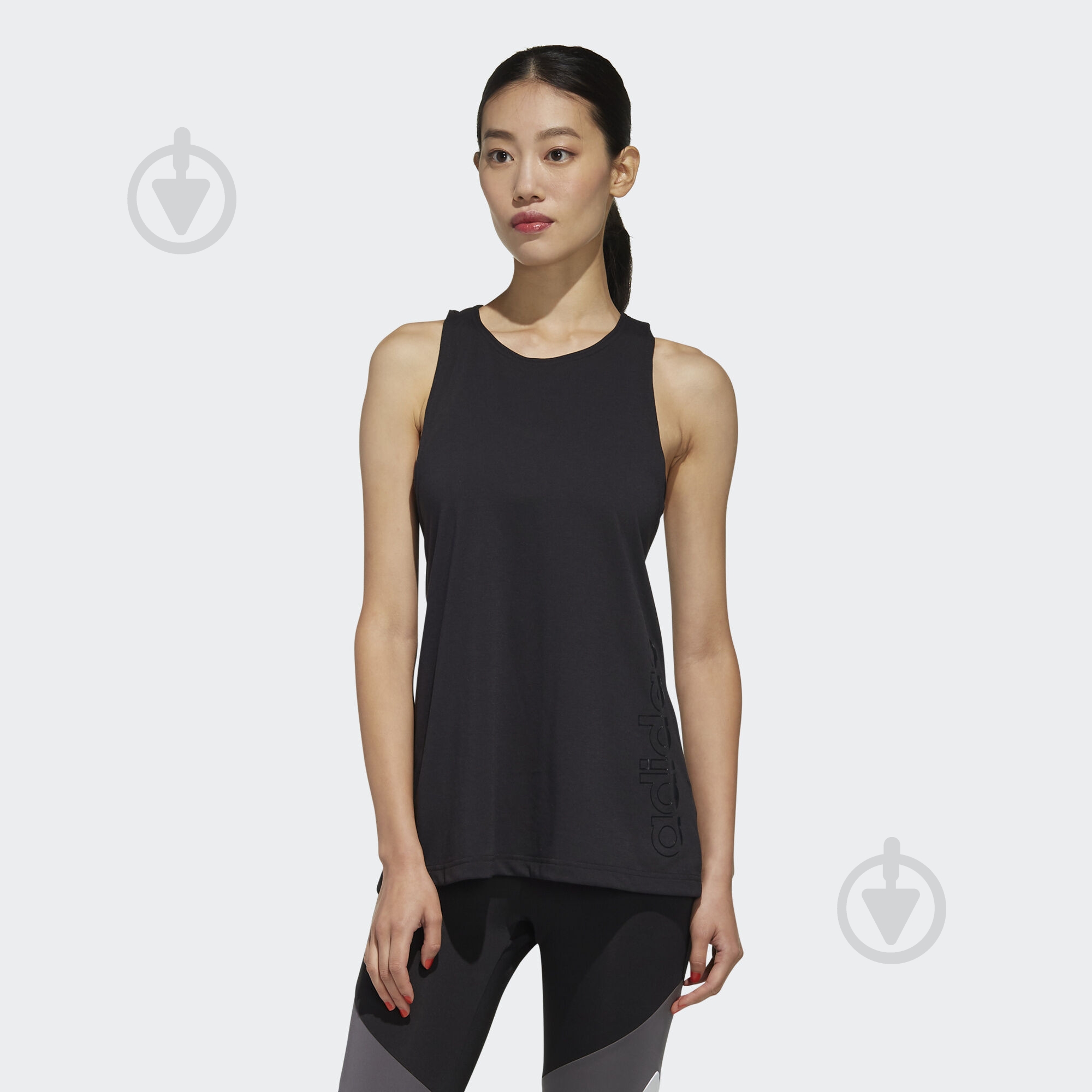 Майка Adidas W D2M BRAND TK FL9212 р.M черный - фото 3