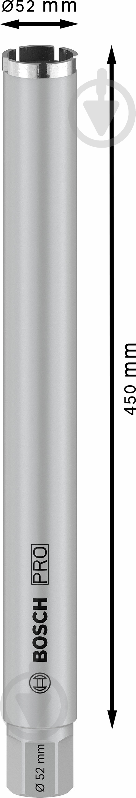 Коронка алмазная Bosch PRO 52 мм 2608601736 - фото 2 Коронка алмазная Bosch PRO 52 мм 2608601736 - фото 2