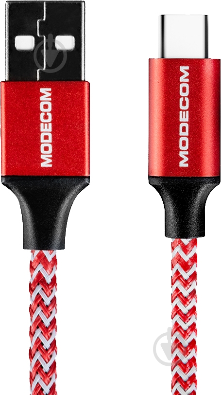 Кабель Modecom USB Type-C 1 м красный (CAB-MC-SPARK-03) - фото 5