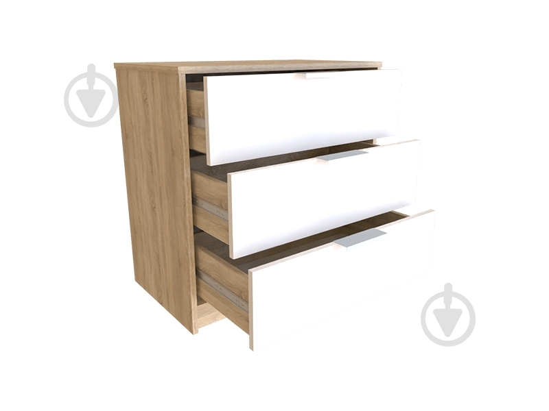 Комод DC Erin 3 дуб сонома/аляска - фото 4 Комод DC Erin 3 дуб сонома/аляска - фото 4