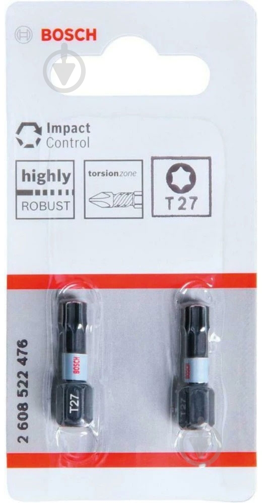 Бита Bosch PRO Impact Control T27 25 мм 2 шт. 2608522476 - фото 2