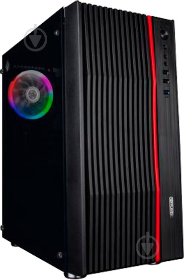 Корпус 1stPlayer F5-R1 Color LED Black - фото 1 Корпус 1stPlayer F5-R1 Color LED Black - фото 1
