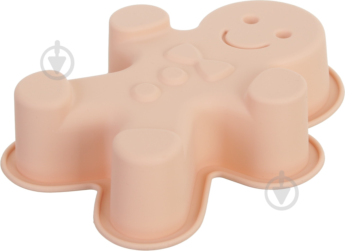 Форма для випічки Smart Kitchen by Flamberg кексів Чоловічок 16х14х3 персикова - фото 2 Форма для випічки Smart Kitchen by Flamberg кексів Чоловічок 16х14х3 персикова - фото 2