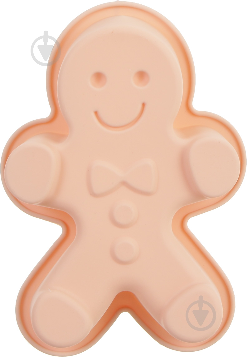 Форма для випічки Smart Kitchen by Flamberg кексів Чоловічок 16х14х3 персикова - фото 1 Форма для випічки Smart Kitchen by Flamberg кексів Чоловічок 16х14х3 персикова - фото 1