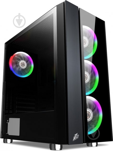 Корпус 1stPlayer B7-E-R1 Color LED Black без БП - фото 1 Корпус 1stPlayer B7-E-R1 Color LED Black без БП - фото 1