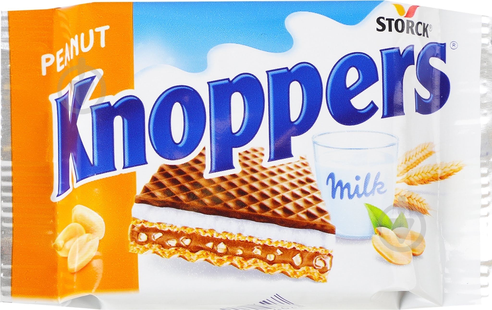 Вафли Knoppers с начинкой Peanut 25 г - фото 1 Вафли Knoppers с начинкой Peanut 25 г - фото 1