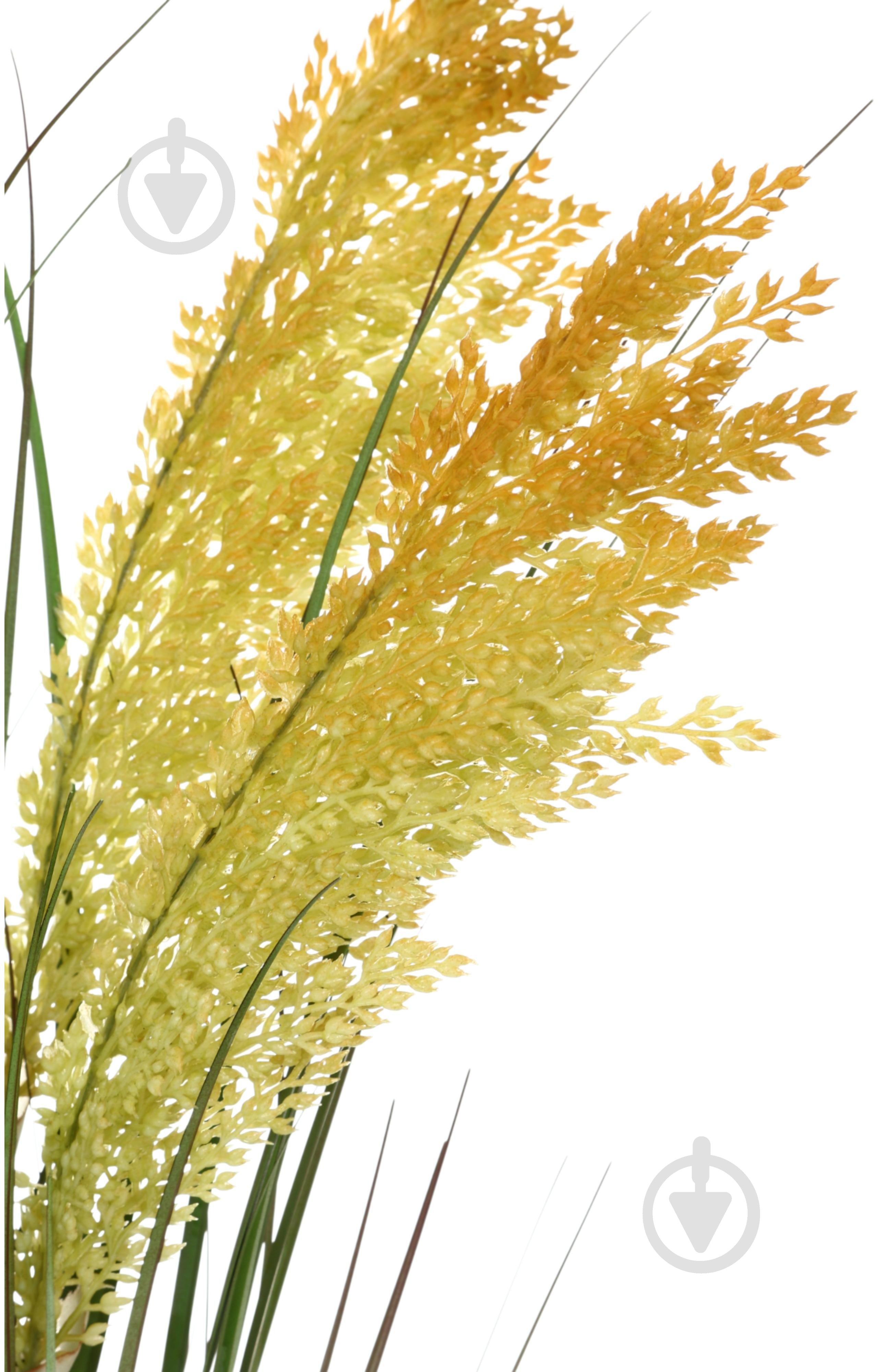 Камыш искусственный в пластиковом горшке 68 см желтый Sensio - фото 2 Камыш искусственный в пластиковом горшке 68 см желтый Sensio - фото 2