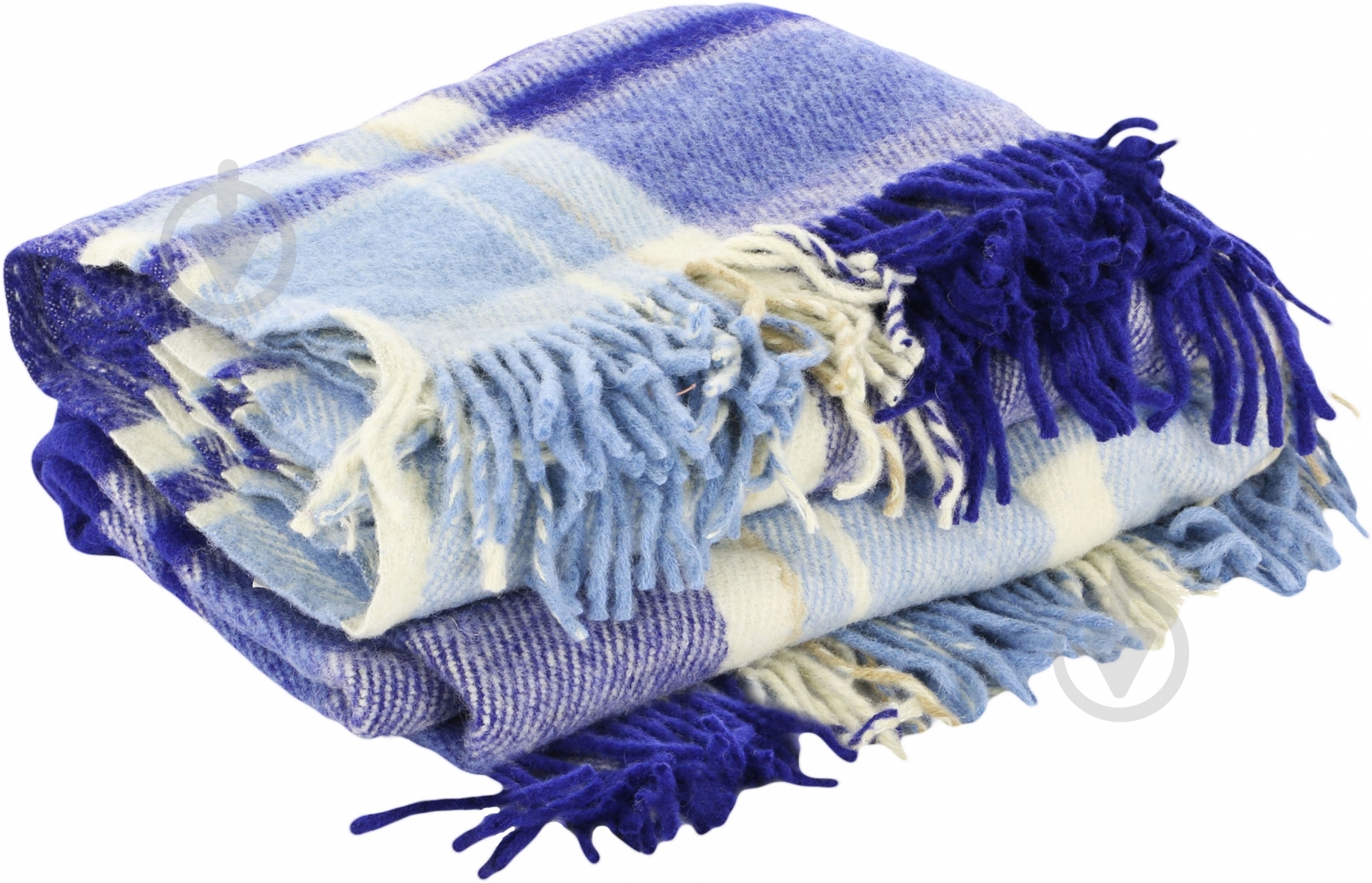 Плед 240x220 см белый с фиолетовым Ярослав - фото 1