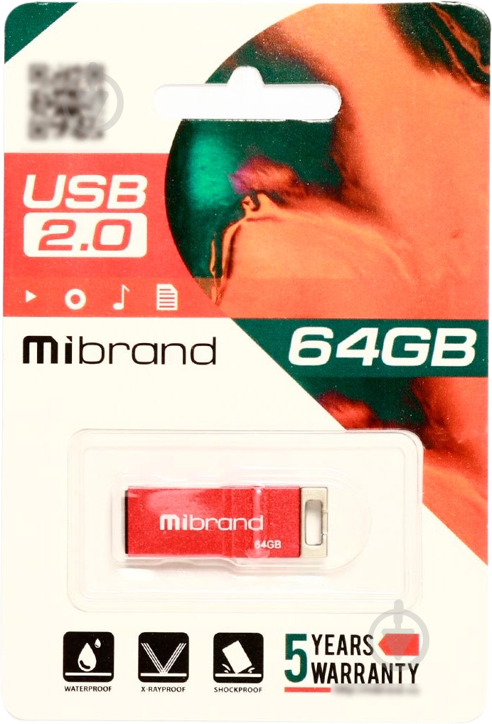 Флешпам'ять Chameleon 64 ГБ USB 2.0 red (MI2.0/CH64U6R) - фото 1