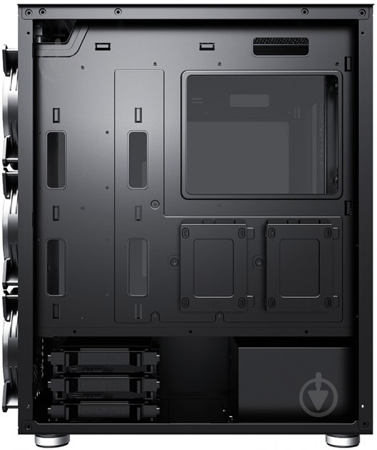 Корпус 1stPlayer DX-R1-PLUS Color LED Black без БП - фото 5