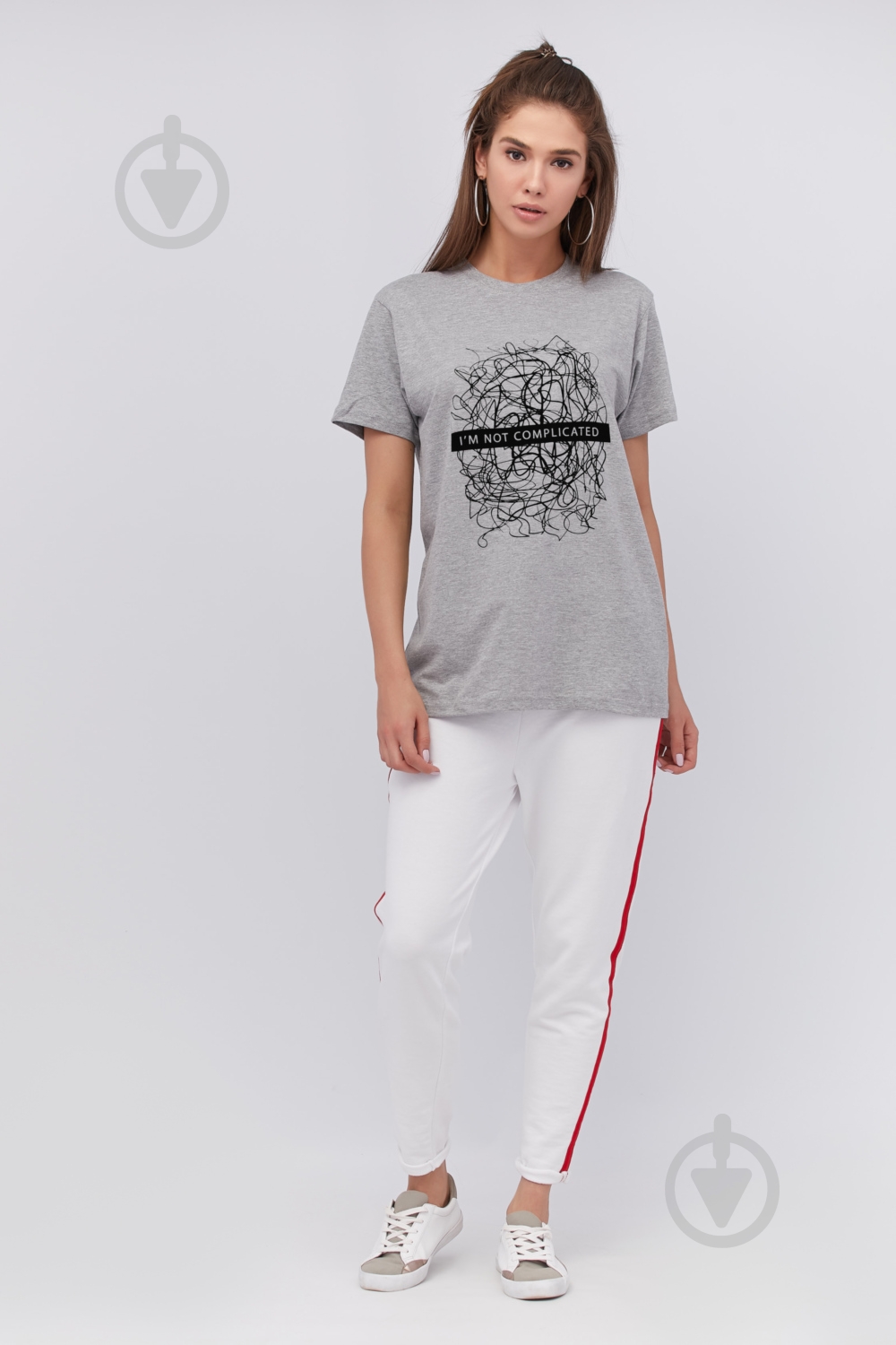 Футболка YAPPI WG3088 р.M сірий - фото 2 Футболка YAPPI WG3088 р.M сірий - фото 2