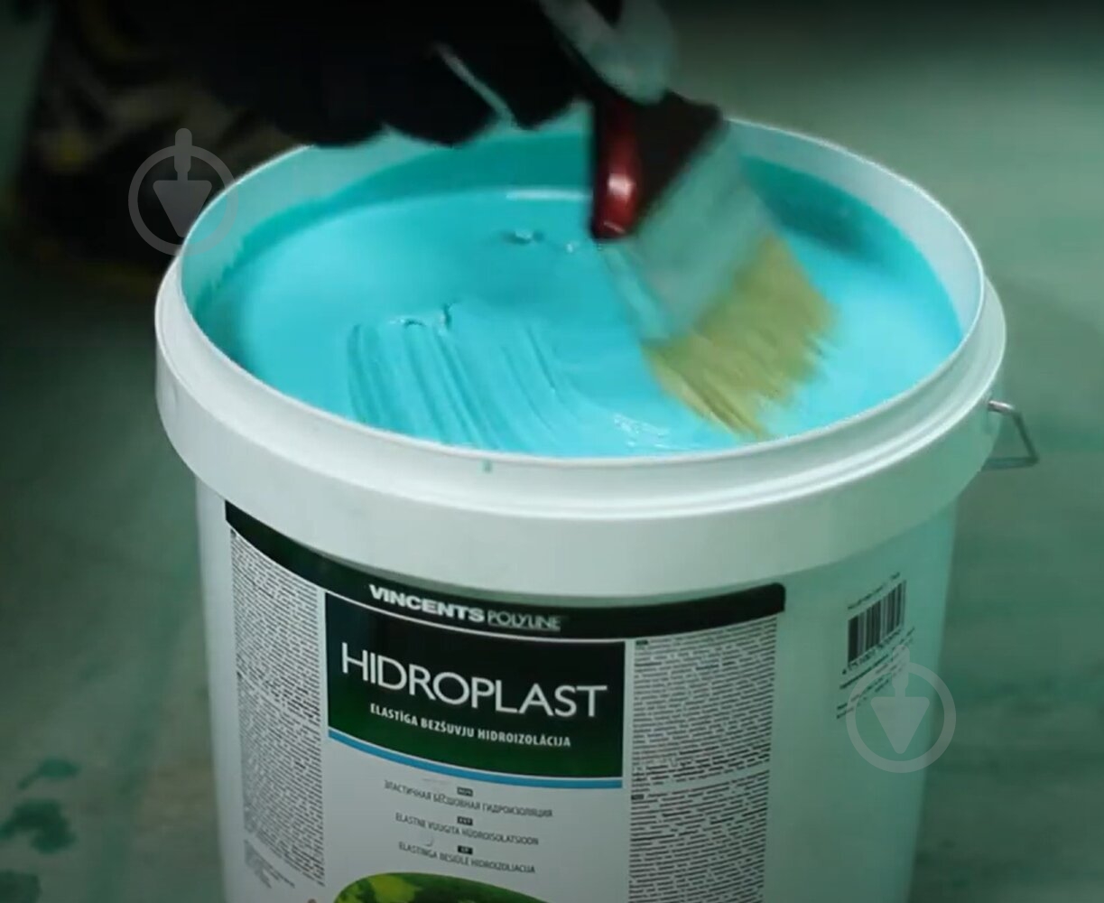 Гидроизоляционная мембрана VINCENTS POLYLINE Hidroplast однокомпонентная 4 кг - фото 2