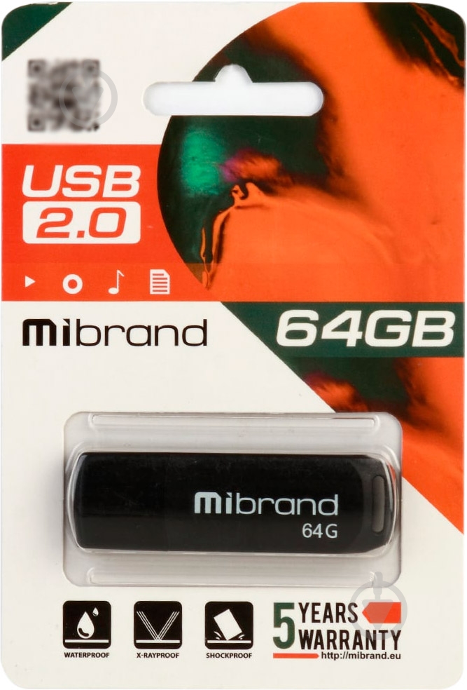 Флеш-память Mink 64 ГБ USB 2.0 black (MI2.0/MI64P4B) - фото 1