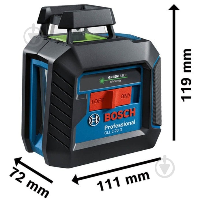 Нивелир лазерный Bosch Professional GLL 2-20 G 0601065000 - фото 3