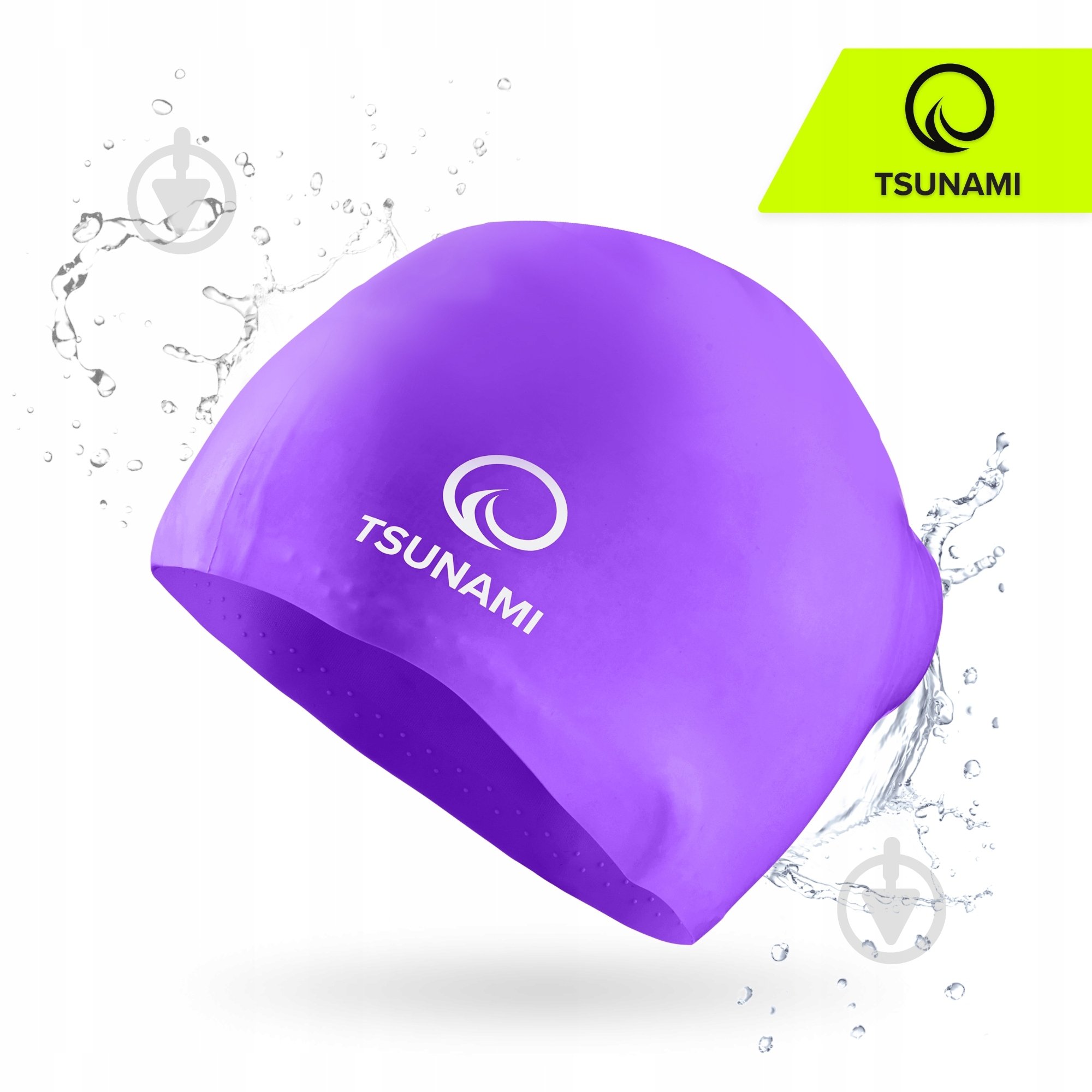 Шапочка для плавания TSUNAMI Standard P-5905973401869 one size фиолетовый - фото 2 Шапочка для плавания TSUNAMI Standard P-5905973401869 one size фиолетовый - фото 2