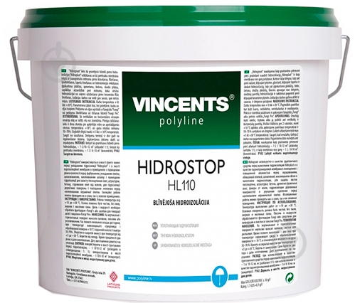 Гідроізоляція VINCENTS POLYLINE Hidrostop HL 110 глибокопроникна 5 кг - фото 1 Гідроізоляція VINCENTS POLYLINE Hidrostop HL 110 глибокопроникна 5 кг - фото 1