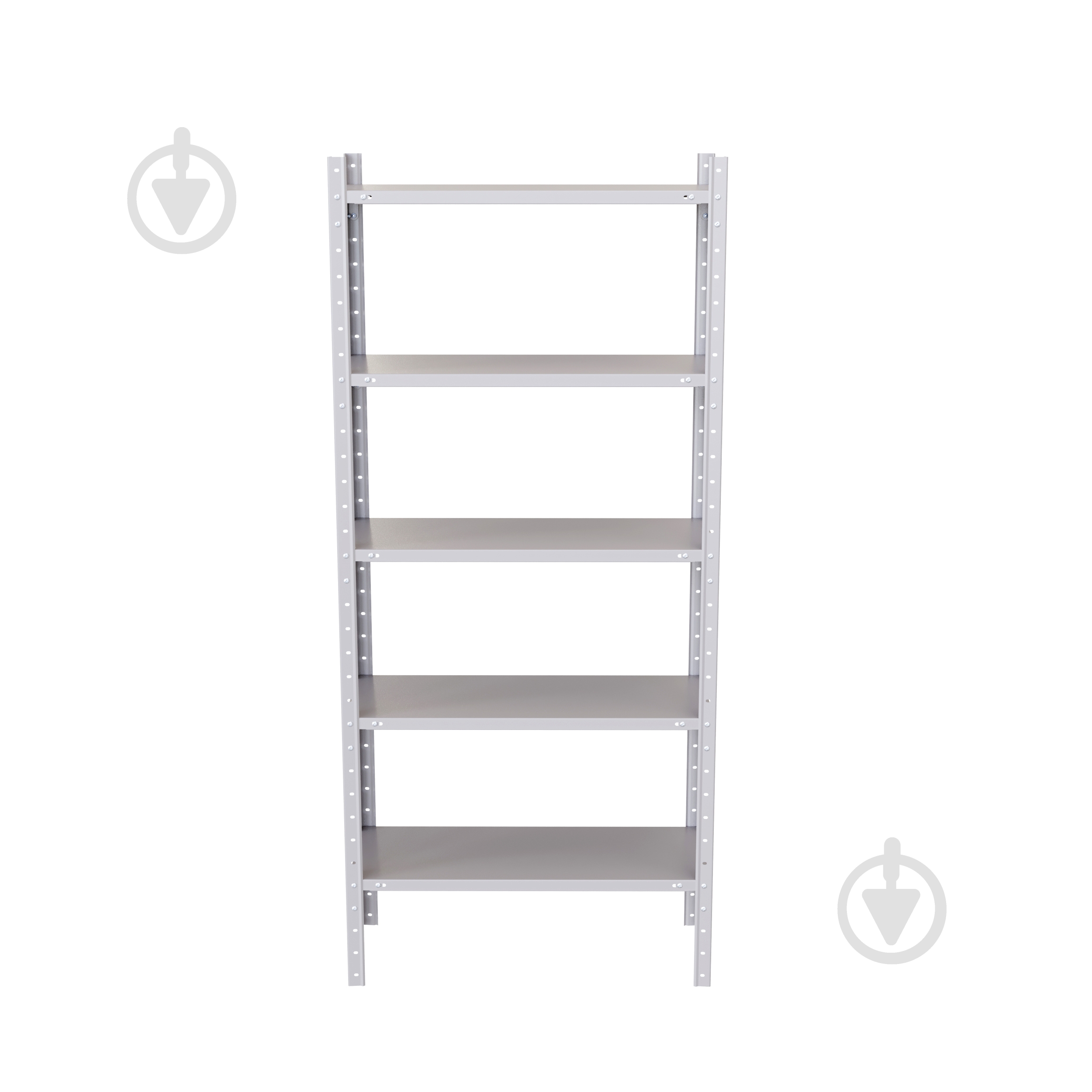 Стелаж 1900x950x300 мм Altep Гранд срібний метал полиці 5 шт. фарбований - фото 2