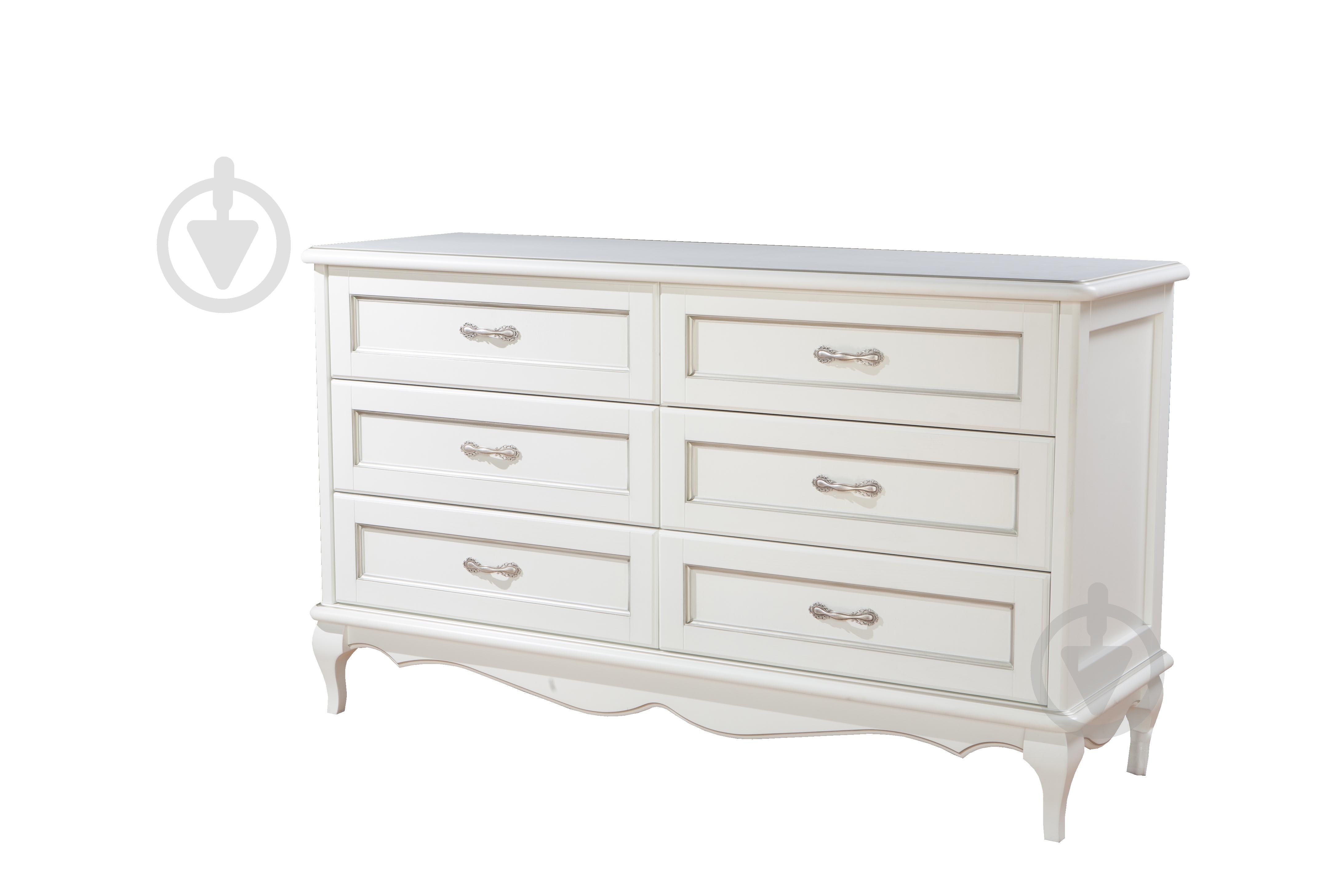 Комод Kartissa Антея великий 1570x610x505 мм білий/білий АН-КМ-2-6 - фото 1 Комод Kartissa Антея великий 1570x610x505 мм білий/білий АН-КМ-2-6 - фото 1