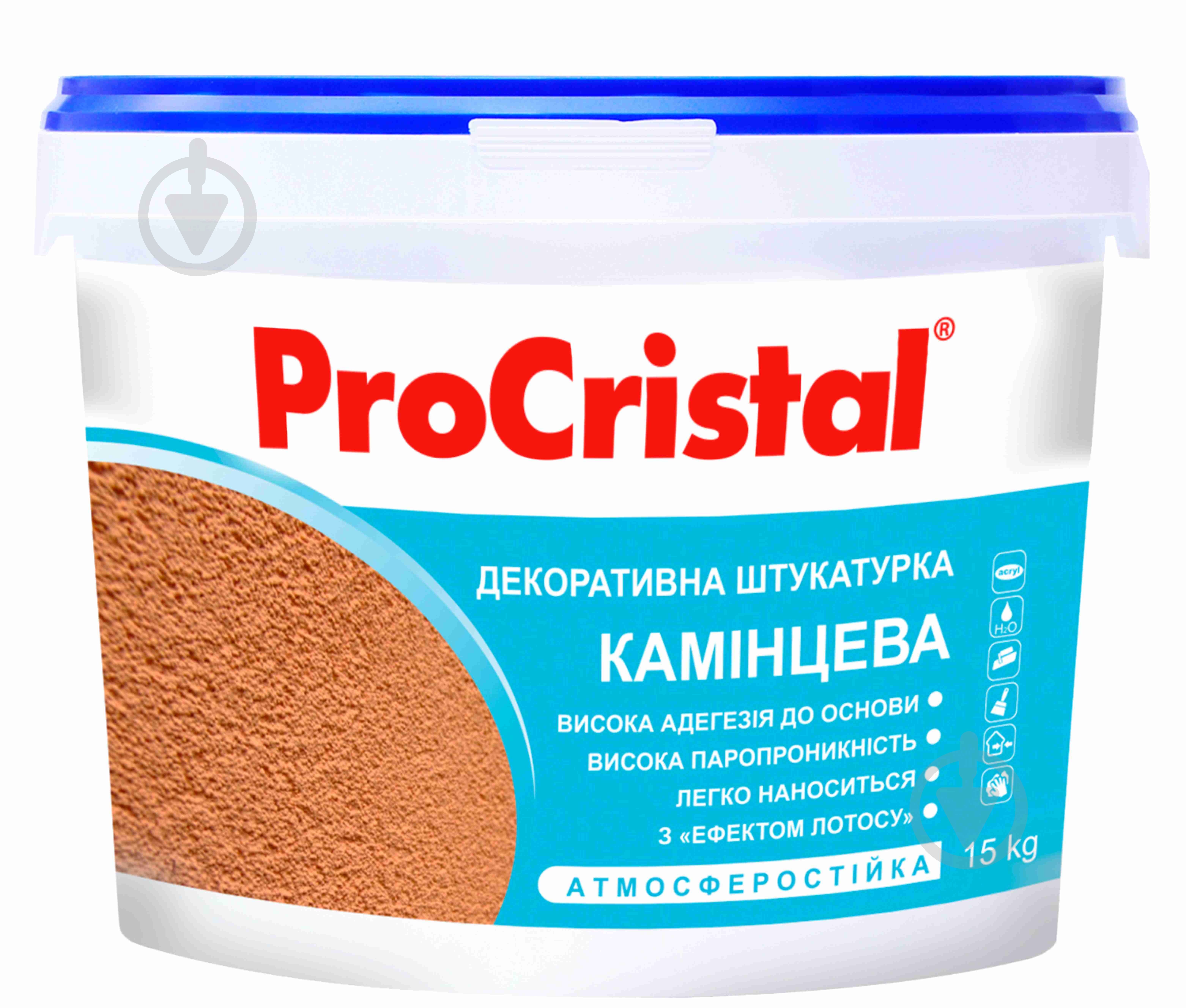 Декоративна штукатурка камінцева ProCristal ІР-58 База С 15 кг прозорий - фото 1