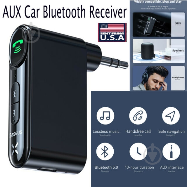 FM-трансмиттер BASEUS Qiyin Car Bluetooth Receiver (WXQY-01) - фото 5 FM-трансмиттер BASEUS Qiyin Car Bluetooth Receiver (WXQY-01) - фото 5