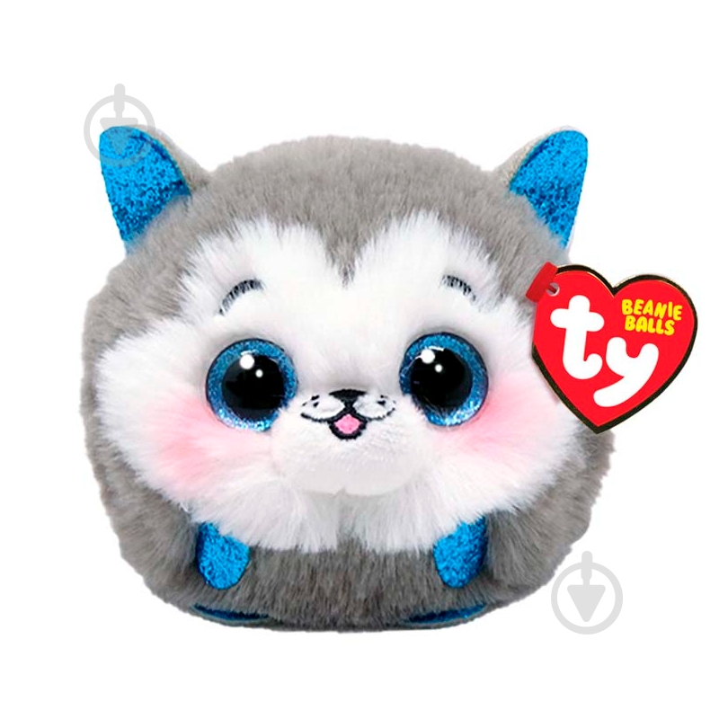Мягкая игрушка TY puffies хаскі slush 10 см 42539 - фото 1