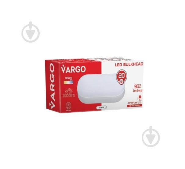 Светильник светодиодный VARGO 20 Вт 5000 K ЖКХ IP54 115725 - фото 3 Светильник светодиодный VARGO 20 Вт 5000 K ЖКХ IP54 115725 - фото 3