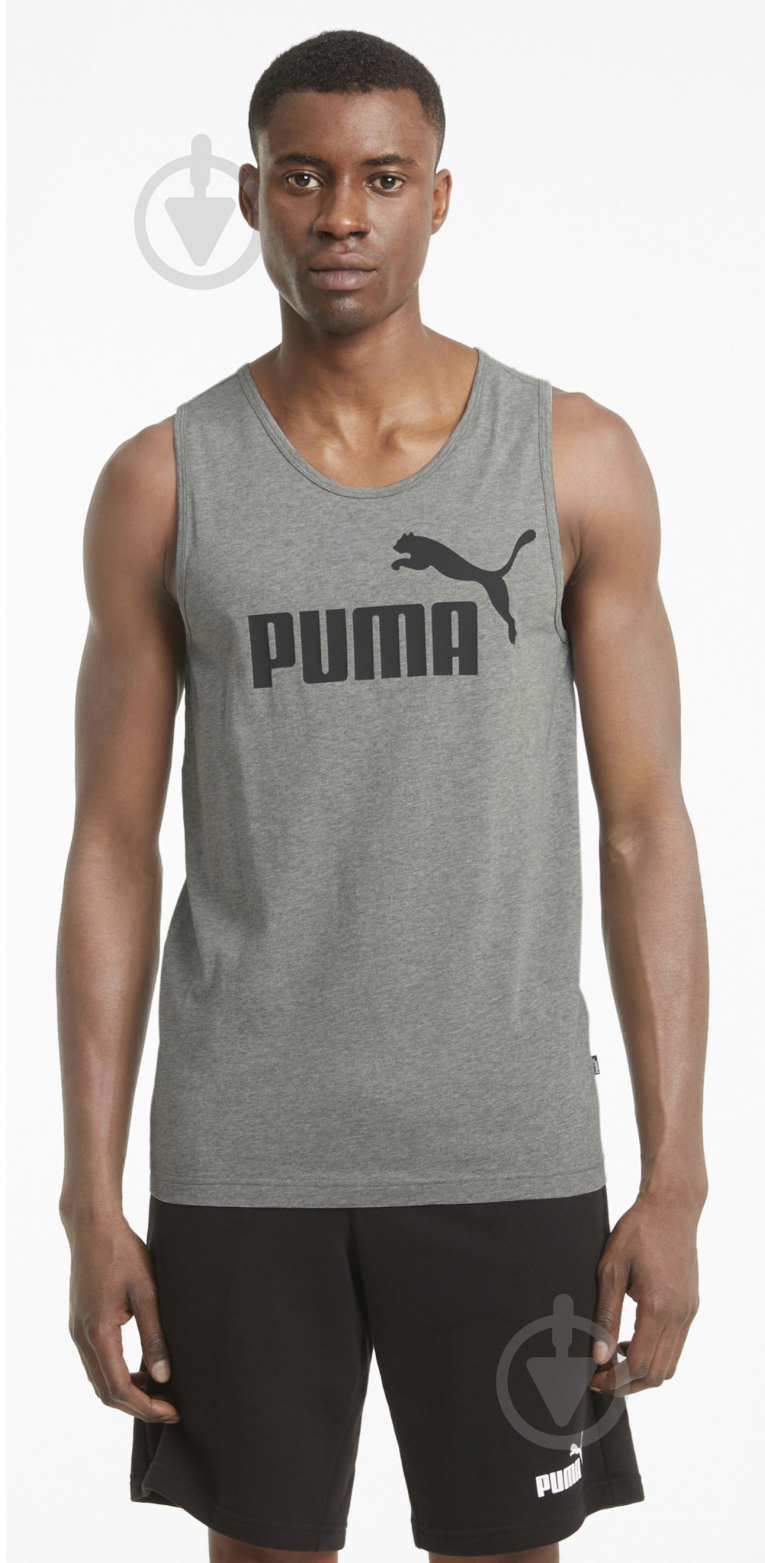 Майка Puma ESS TANK MEDIUM GRAY HEATHER 58667003 р.M сірий - фото 1