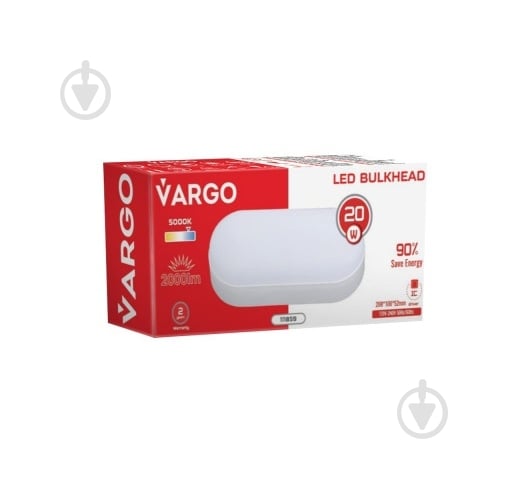 Светильник светодиодный VARGO 20 Вт 5000 K ЖКХ IP54 111859 - фото 4 Светильник светодиодный VARGO 20 Вт 5000 K ЖКХ IP54 111859 - фото 4
