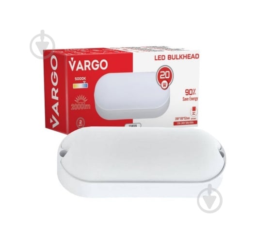 Светильник светодиодный VARGO 20 Вт 5000 K ЖКХ IP54 111859 - фото 3 Светильник светодиодный VARGO 20 Вт 5000 K ЖКХ IP54 111859 - фото 3