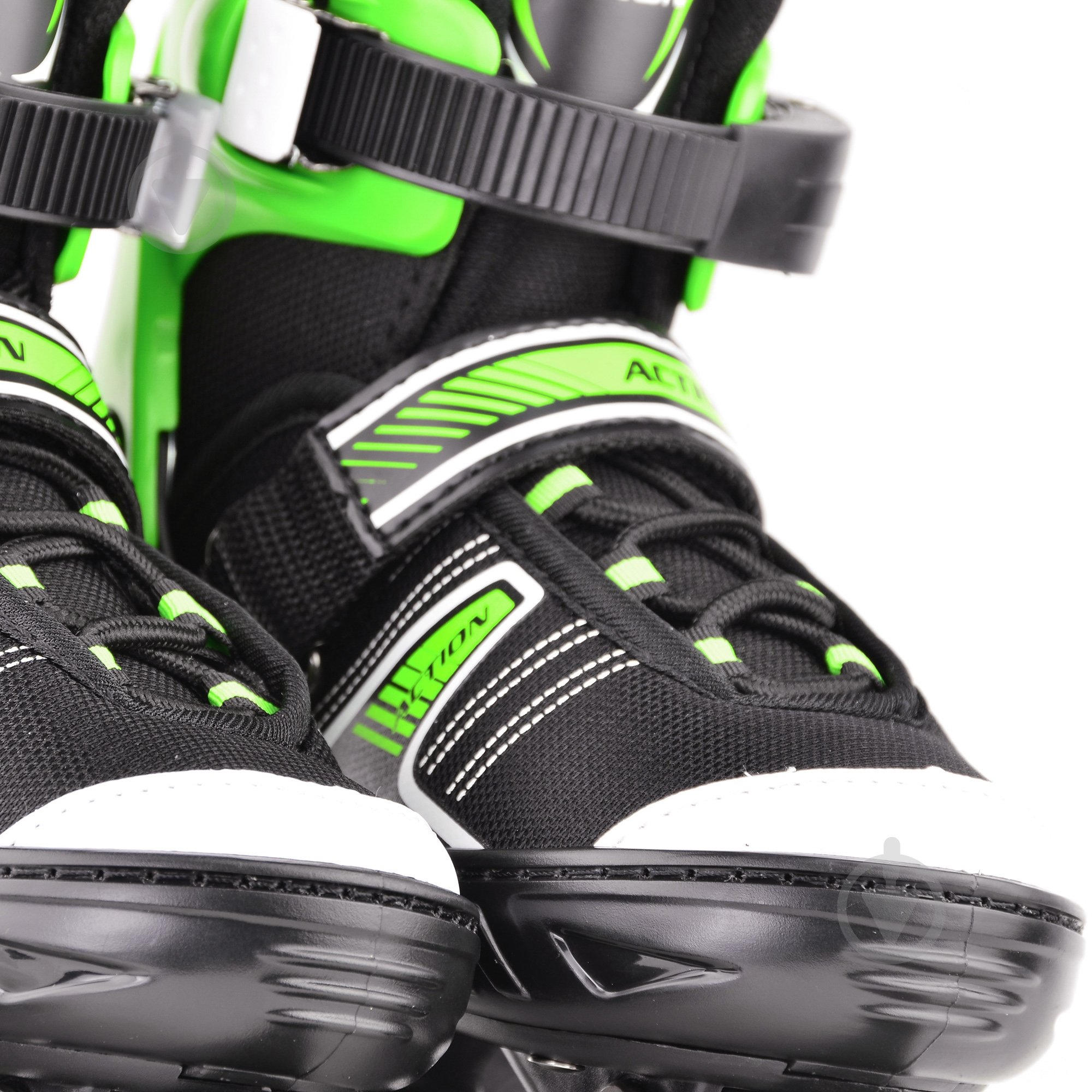 Роликовые коньки 2 в 1 Action 153B5/2IN1/GR33-36 р. 33-36 зеленый - фото 8