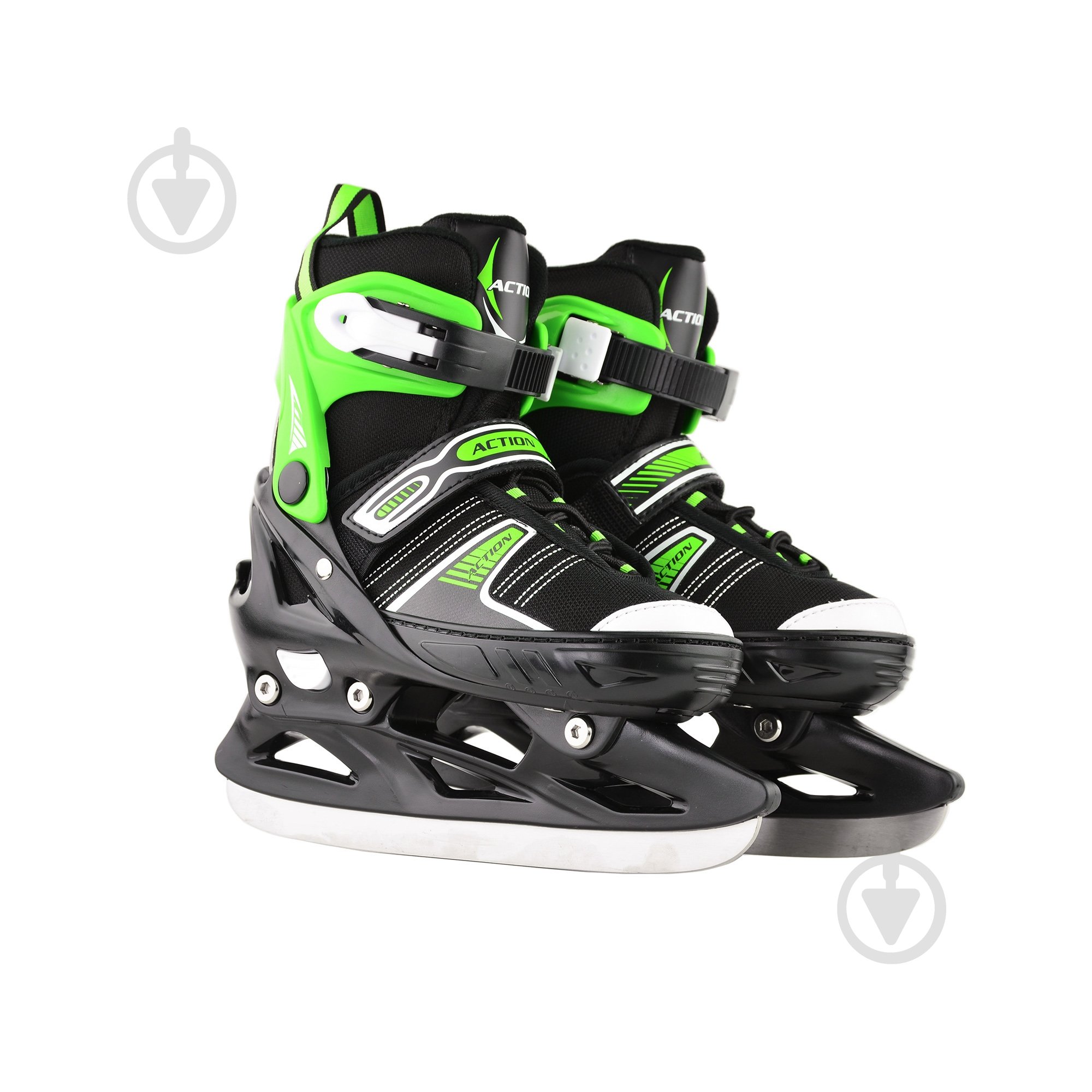 Роликовые коньки 2 в 1 Action 153B5/2IN1/GR33-36 р. 33-36 зеленый - фото 4