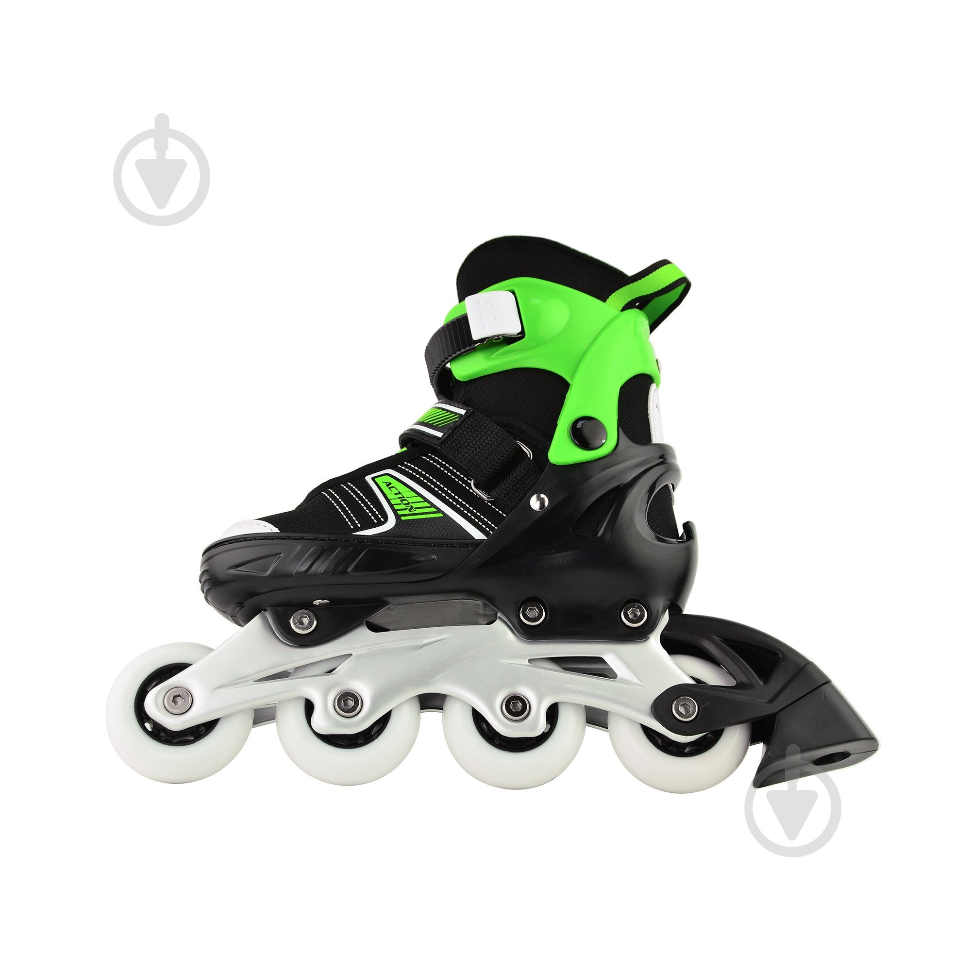 Роликовые коньки 2 в 1 Action 153B5/2IN1/GR33-36 р. 33-36 зеленый - фото 6