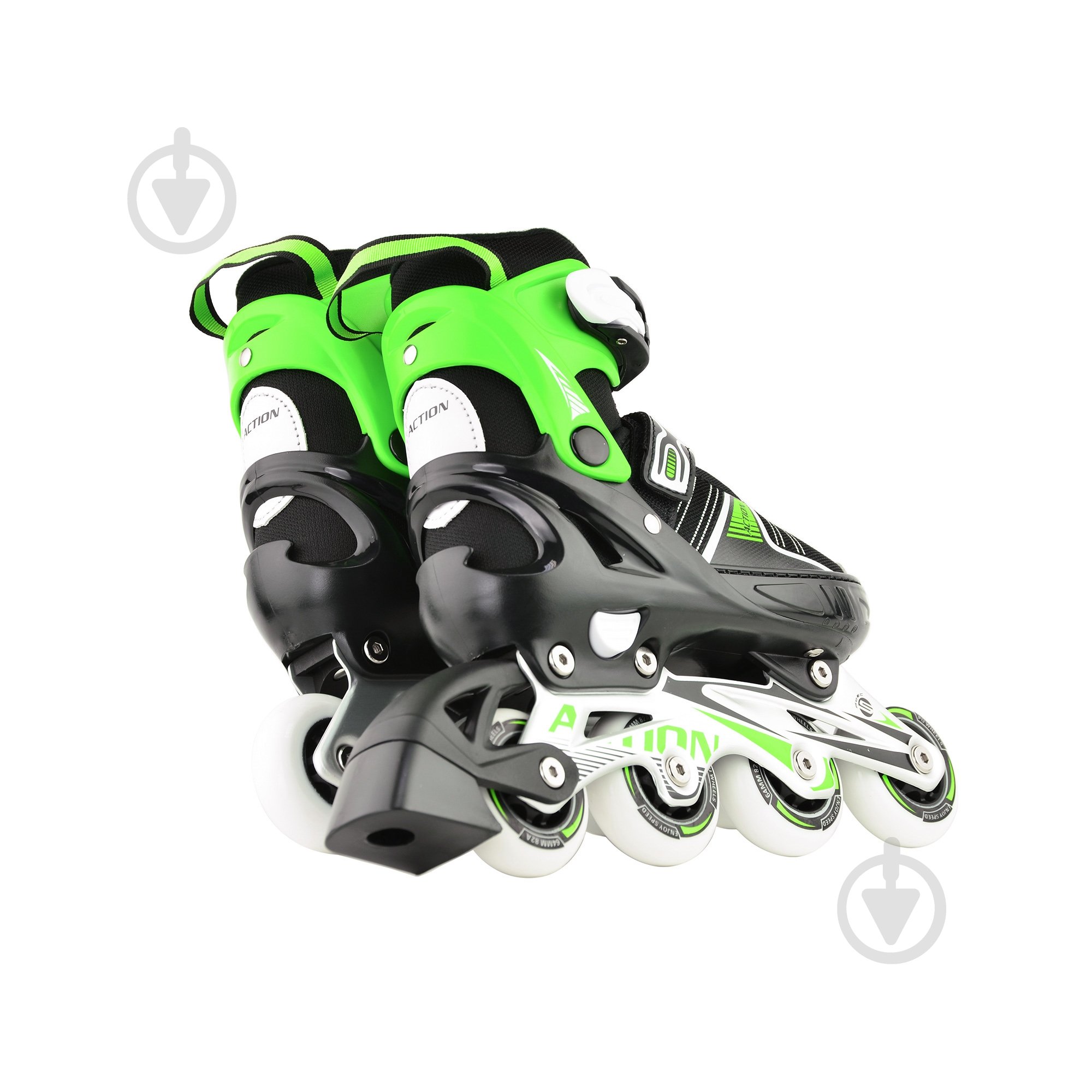 Роликовые коньки 2 в 1 Action 153B5/2IN1/GR33-36 р. 33-36 зеленый - фото 5