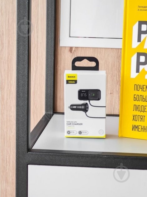 FM-трансмітер BASEUS S-16 Bluetooth FM Launcher 2 USB (CCTM-E01) - фото 4 FM-трансмітер BASEUS S-16 Bluetooth FM Launcher 2 USB (CCTM-E01) - фото 4