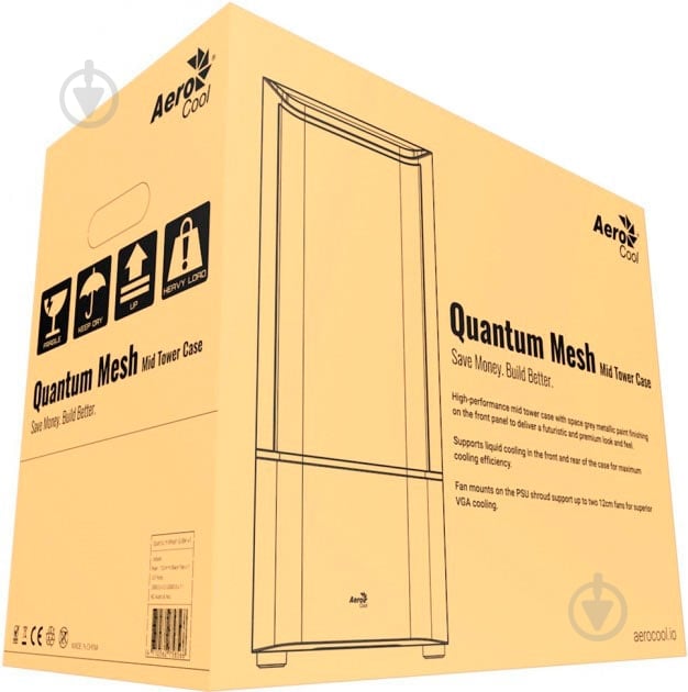 Корпус AeroCool Quantum Mesh Black Mid Tower FRGB side panel (QuantumMesh-G-BK-v2) - фото 11 Корпус AeroCool Quantum Mesh Black Mid Tower FRGB side panel (QuantumMesh-G-BK-v2) - фото 11